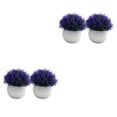 thumbnail image 1 of Guardoinrt 2piece Potted Simulation Plants Adding Beauty And Style To Any Setting Durable Pot Bonsai Ornament purple 2Set, 1 of 6