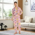 thumbnail image 3 of Adult Christmas Onesie Strawberry Orange Lemon Adult Zipper One-Piece Pajamas Unisex Pajamas with Pockets, 3 of 6