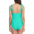 thumbnail image 4 of Charmo Women One Piece Monokini Swimsuits Tummy Control Ruched Bathing Suits, 4 of 6