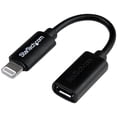 thumbnail image 5 of StarTech.com Black Micro USB to Lightning Adapter for iPhone iPod iPad - Lightning adapter - Lightning male to Micro-USB Type B female - 10.15 cm - shielded - black, 5 of 7