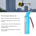 thumbnail image 3 of RC Plane Lithium Ion Battery, RC Helicopter Battery Kit High Capacity Blue Lightweight Long Battery Life 58.5mm Length  for Repair, 3 of 7