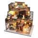 thumbnail image 2 of DIY miniatura casa de modelo al s de construcción decorativos casa de para CUTICAT Casa de muñecas ensamblar, 2 of 8