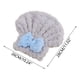 thumbnail image 3 of Toalla superabsorbente para el cabello para mujer, gruesa, de coral polar, con lazo, elástica, absorbente y de secado rápido, para uso doméstico., 3 of 8