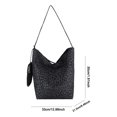 thumbnail image 2 of Mujer All-Match Tote Handbag Oxford Cloth Simple Daily Bags con bolso (negro), 2 of 9