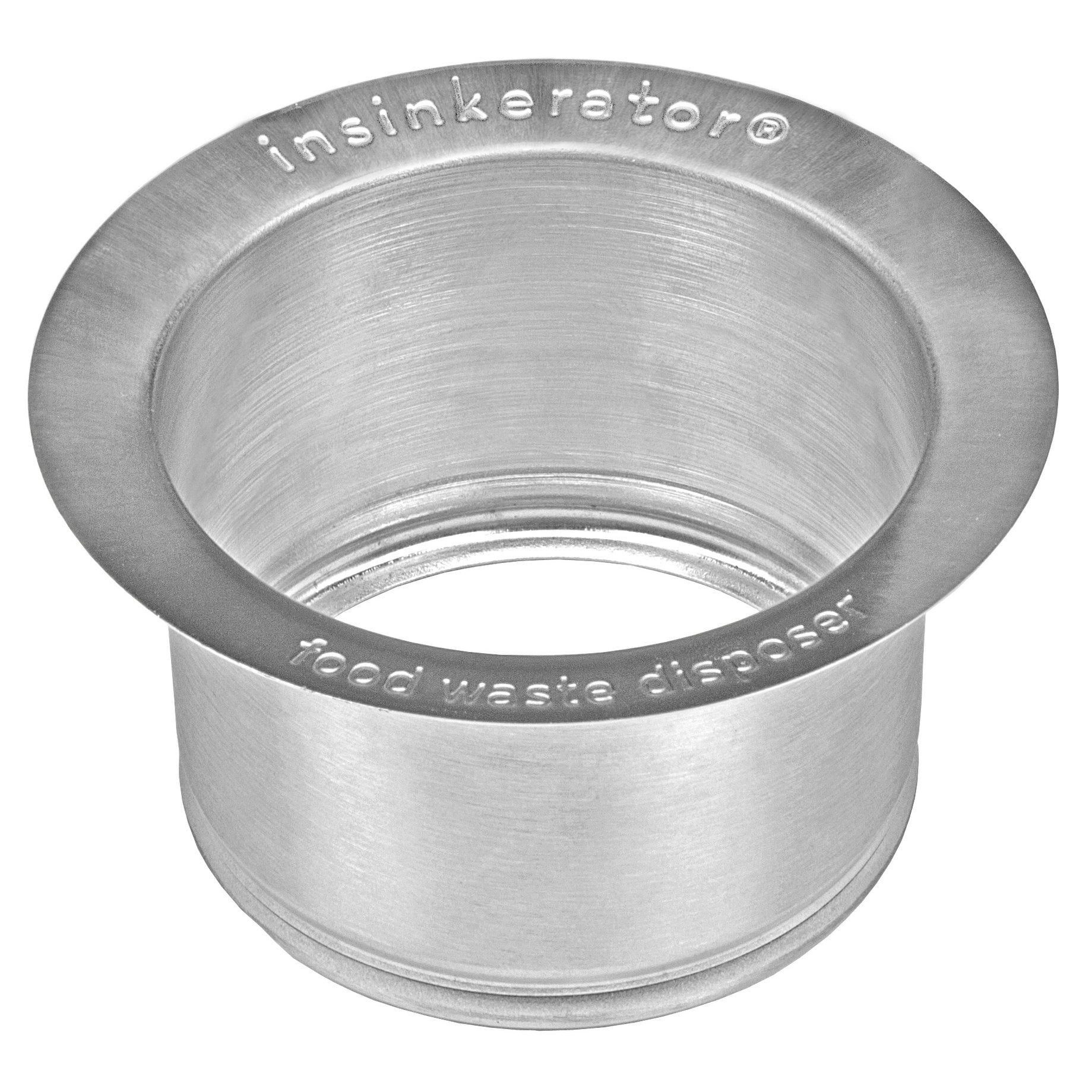 Extended Kitchen Sink Flange in Stainless Steel for InSinkErator Garbage Disposal