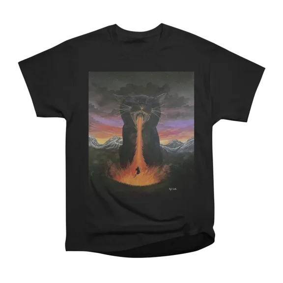 Black Cat VS Witch T-Shirt Tee Gift For Him Merch For Her Apparel For Friend