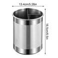 thumbnail image 2 of Rotating Utensil Holder with Stainless Steel Dividers, Matte Black, for Kitchen Countertop Organization, 2 of 3