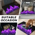 thumbnail image 5 of Universal Car Trunk Mat 29"x39", Abstract Purple Flame Waterproof Cargo Liner, Non-Slip Durability Cargo Mat, Flickering Fire Pattern Black All Weather Rear Trunk Protector for Car SUV, 5 of 9
