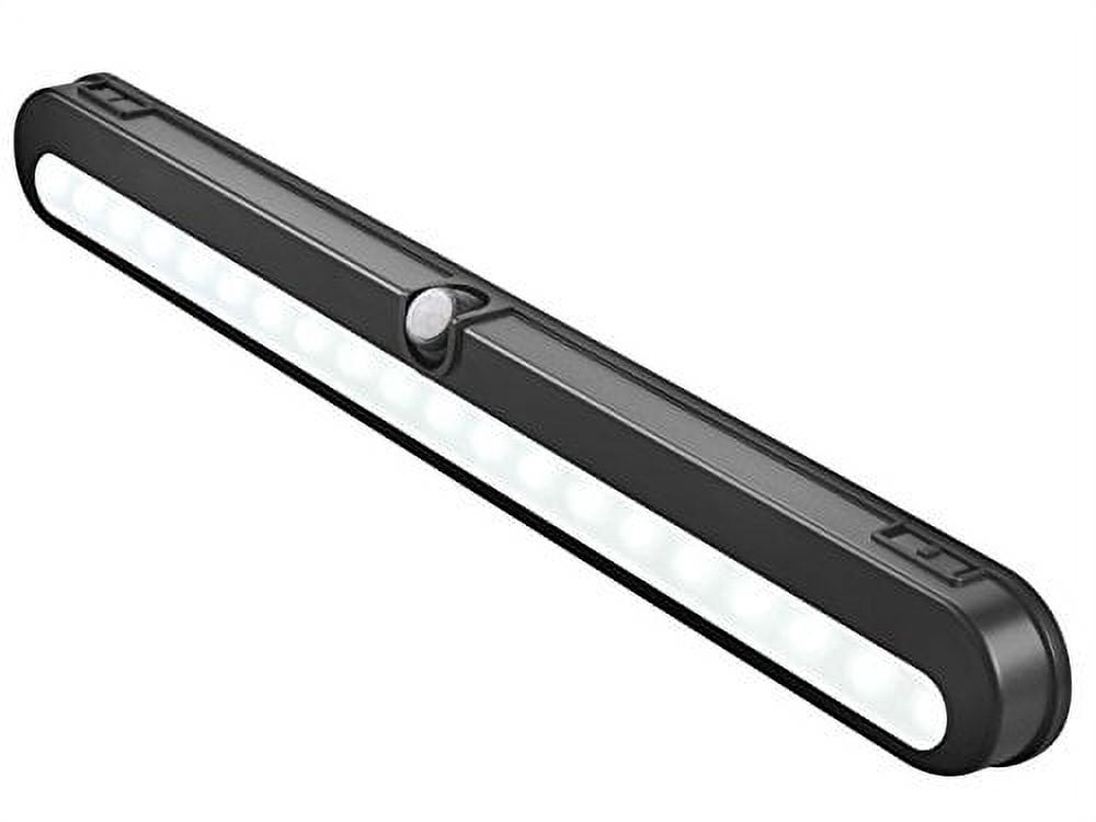 T01LB LED Closet Light - BLS Super Bright 20 LED Under Cabinet Lighting Battery Powered/DC Input Wireless Motion Sensing Light, Auto On Off Switch, Motion & Light Sensor, Light Beam Adjustab