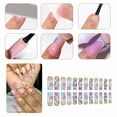 thumbnail image 3 of RAGUPEL 24Pcs Glue on Nails for Women,Diamond-Accented Square Press on Nails,Hand-Painted Colorful Flowers Fake Nails,Press on Nail for Dating,Party,Taking Pictures,Daily Life,Style1, 3 of 7