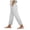White, variant on COMVALUE Cropped Pants Women Wide Leg Casual Loose Palazzo Pants Elastic Waist Beach Pant Gauze Crop Trousers (White, XL)