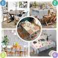 thumbnail image 4 of Pioneer Flower Rectangle Tablecloth 60"x84",Waterproof Polyester Rectangle Table Cloth, Wipeable Spillproof Polyester Tablecloth for Dining, Camping, Indoor and Outdoor, 4 of 5