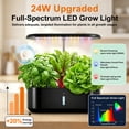 thumbnail image 5 of Nanafrog Hydroponics Growing System, 10 Pods Upgraded Full Spectrum LED Light Height Adjustable, 5 of 7