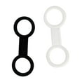 thumbnail image 5 of 2x Durable Silicone Scuba Diving Diving Snorkel Keeper Retainer Holder Clear and Black, 5 of 6