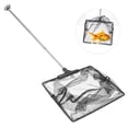 thumbnail image 4 of EeaseCA Mesh Fish Tank Net with Long Handle Telescopic Fine Mesh Fishnet with Extendable 33-60cm Long Handle for Aquarium Lakes Ponds Fish Tank (12x15cm), 4 of 9