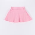 thumbnail image 3 of Kids Little Girls Sport Skirts Solid Color Elastic Waist Pleated Athletic Workout Skirt Summer Casual Comfy Tennis Golf Skort 1-6Y, 3 of 5