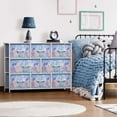 thumbnail image 2 of Sorbus Dresser with 8 Fabric Bins Drawers - Kids Furniture Storage Chest for Clothing Toys Organization, Bedroom, Closet (Tie-Dye Blue), 2 of 6