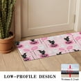 thumbnail image 3 of Pink Halloween Black Cats Ghosts and Pumpkins Door Rugs,Washable Non Slip Door Mats Indoor,Decorative Door Mats,Entry Mat Indoor for Entrance,Bedroom,Kitchen,Bathroom,16"x47", 3 of 6