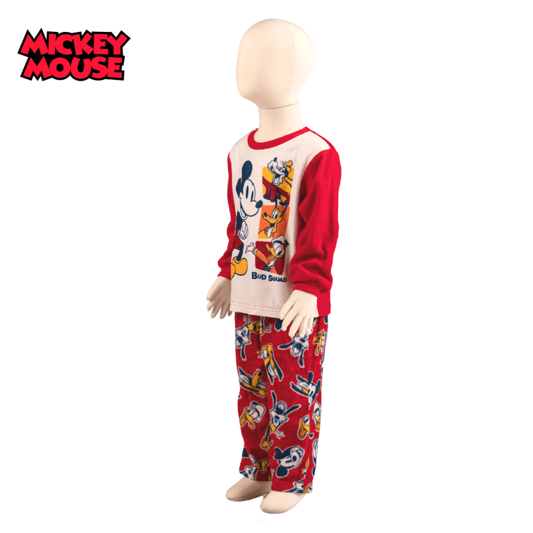Mickey Mouse Toddler Boy Pajamas Long Sleeve Sleepwear 2 Piece Set