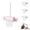 Pink, variant on Bird Shredding Toys – Parrot Rolling Paper Play Toy with Hanging Chain, Interactive Paper Roll Toy for Parakeet Cockatiel Budgie Lovebird