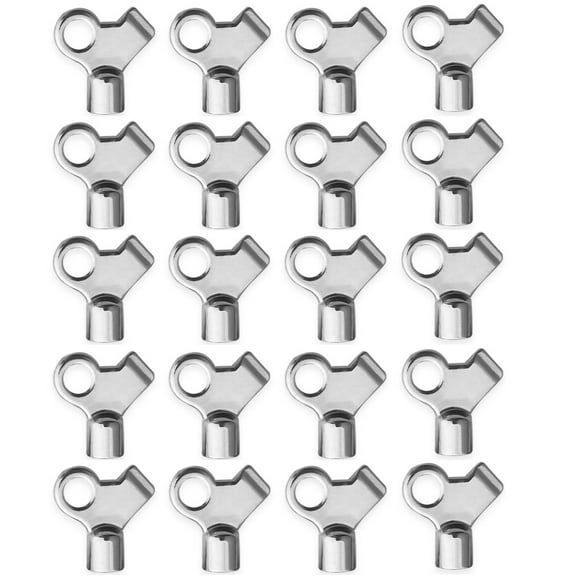 MODANU Radiator Keys for Bleeding Old Home Radiator, Radiator Bleeding Air Valve Key, Radiator Bleeder Key (20Pcs, Silver)