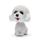thumbnail image 1 of Car Interior Simulation Shaking Head Dog Decor, Car Interior Dashboard Ornament Home Office Decor(Teddy WHITE), 1 of 4