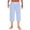 Light Blue, variant on lulshou Mens Pajama Pants Solid Color Straight Leg 7/8 Length Sleep Pants Elastic Waist with Pockets for Home Daily & Sleep Wear, Purple, L