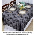thumbnail image 4 of Lace Tablecloth 60×120 Inch for Rustic Boho Wedding Bridal Shower Party Decoration, Classy Rectangle Long Vintage Embroidered Reception Table Cloth Decor, 4 of 7