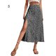 thumbnail image 5 of Minnieouse Casual Long Split Swing Mujer Bohemian Estética Linda Playa Vacaciones Moda Verano Ropa Negro L Prendas para la parte inferior del cuerpo Negro S Minnieouse AP010704-01, 5 of 6