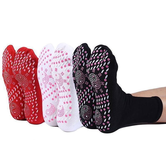 Heating Comfortable Elastic Socks.3PCs Self Warming Cold Weather Wear, Breathable Fabric Soothing Warmth Gentle Massage Effect, For Winter Outdoor Sports Hiking Skiing,Comfort Gift For Men Women