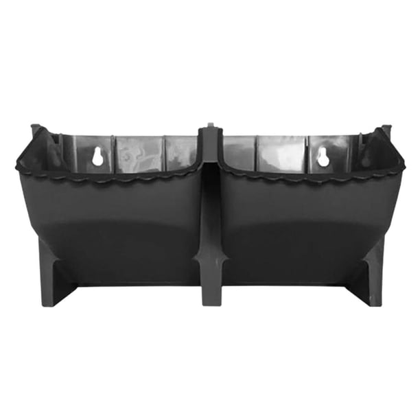 Jardinera de pared de vertical MODERNA de plástico para jardín Estante APIBLE gris Soledad Jardinera vertical de pared