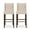 Mutli-color, variant on Noble House Daylanie Barstools, Beige, Espresso