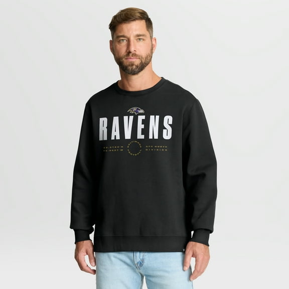 Men's Fanatics Black Baltimore Ravens Direct Handoff Legacy Pullover Sweatshirt