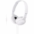 thumbnail image 1 of Auriculares supraaurales Sony ZX Series MDR-ZX110AP con micrófono, color blanco, 1 of 8