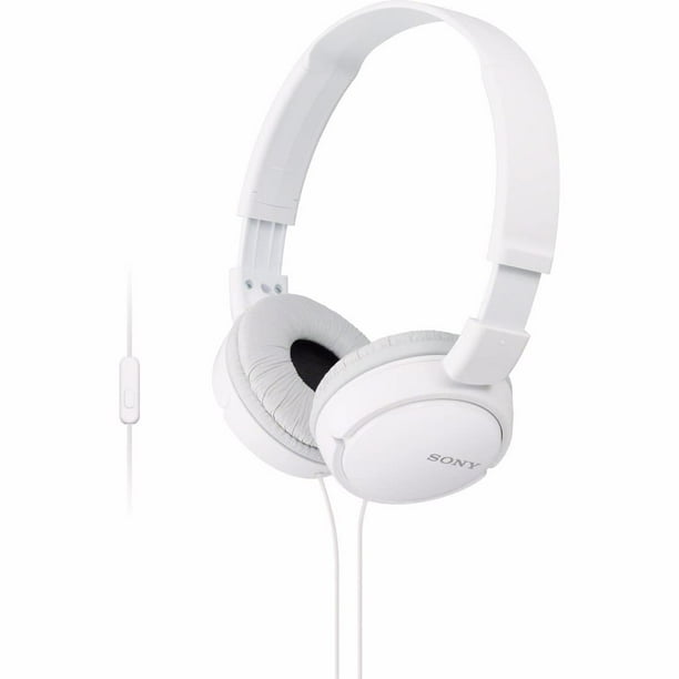 Auriculares supraaurales Sony ZX Series MDR-ZX110AP con micrófono, color blanco
