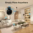 thumbnail image 3 of Oraolo Indoor Security Camera, 1080P Clear Night Vision, Home Surveillance Camera, Wireless Small Camera for Home Security Monitoring, Black, 3 of 8