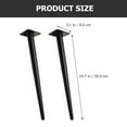 thumbnail image 2 of WRISTBIQUE 2Pcs Metal Sofa Legs Iron Black High Load Capacity for Table, 2 of 8
