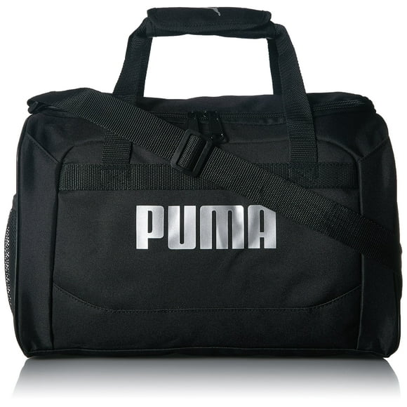 PUMA unisex child Evercat Transformation Sports Duffel Bags, Black/Silver, One Size US