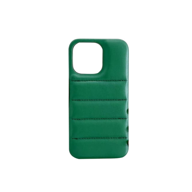 Case de teléfonos móviles de cuero a prueba de golpes gruesos cubierta de teléfonos inteligentes decoración de shell accesorios protector sin deslizamiento regalos personalizados verdes Inevent EL022506-03