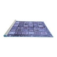 thumbnail image 2 of Ahgly Company Machine Washable Indoor Rectangle Abstract Blue Modern Area Rugs, 7' x 10', 2 of 4