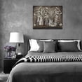 thumbnail image 3 of Farmhouse Vintage Cotton Wall Art Country Flower Pictures Wall Decor Rustic Canvas Print Painting Modern Home Framed Artwork For Kitchen Bathroom Living Room Bedroom 12"X16", 3 of 6