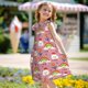 thumbnail image 5 of Fotbe Cartoon Chicken Vestido de Dormir para Niñas de 3 a 10 Años, Mangas Cortas, Estilo Princesa, Pijama Camisón con Mangas Voladas-X-Large, 5 of 6