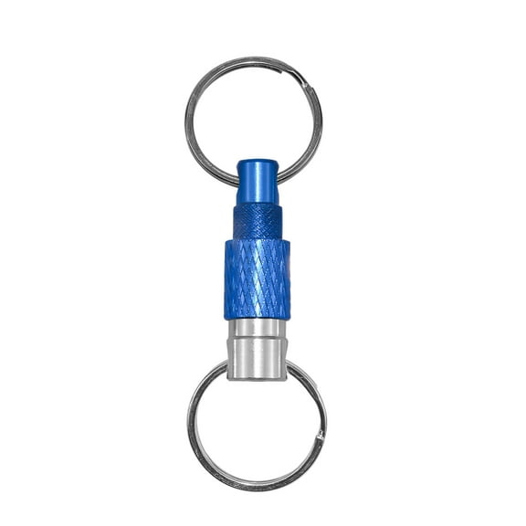 UNTERING Pull Apart Keychain Quick Releases Separate Keyrings Two Split Rings Metal Detachable Keychain Quick Detachable