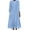 Blue#linen dress women summer, variant on SZJXBUY Casual Button Down Dress for Women Long Sleeve Frill Front Linen Shirt Dress A-Line Long Beach Casual Sundress Black,L