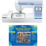 Brother PE900 Embroidery Machine with WLAN, and ETKS63 Pacesetter 63-Color Thread Set