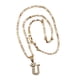 thumbnail image 2 of Cadena y dije de brillos con corona de oro laminado letra U, 2 of 7