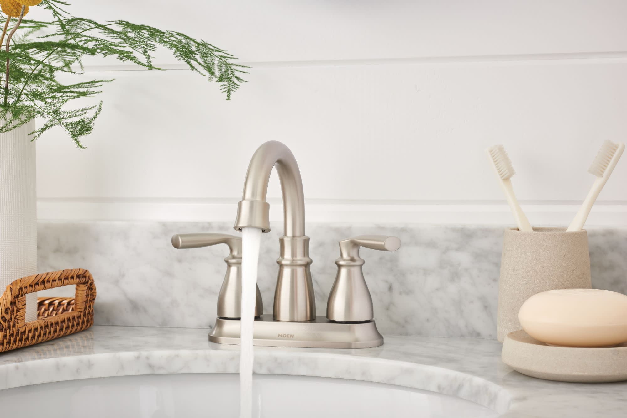 Moen Hilliard Two-Handle High Arc Bathroom Faucet