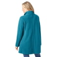 thumbnail image 2 of Woman Within Plus Size Fleece Swing Funnel-Neck Coat, 2 of 6