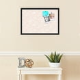 thumbnail image 3 of PinPix 27x18 Custom Cork Bulletin Board Peach White Poster Board Has a Fabric Style Canvas Finish, Framed in Peach White, by ArtToFrames (PinPix-1874), 3 of 5