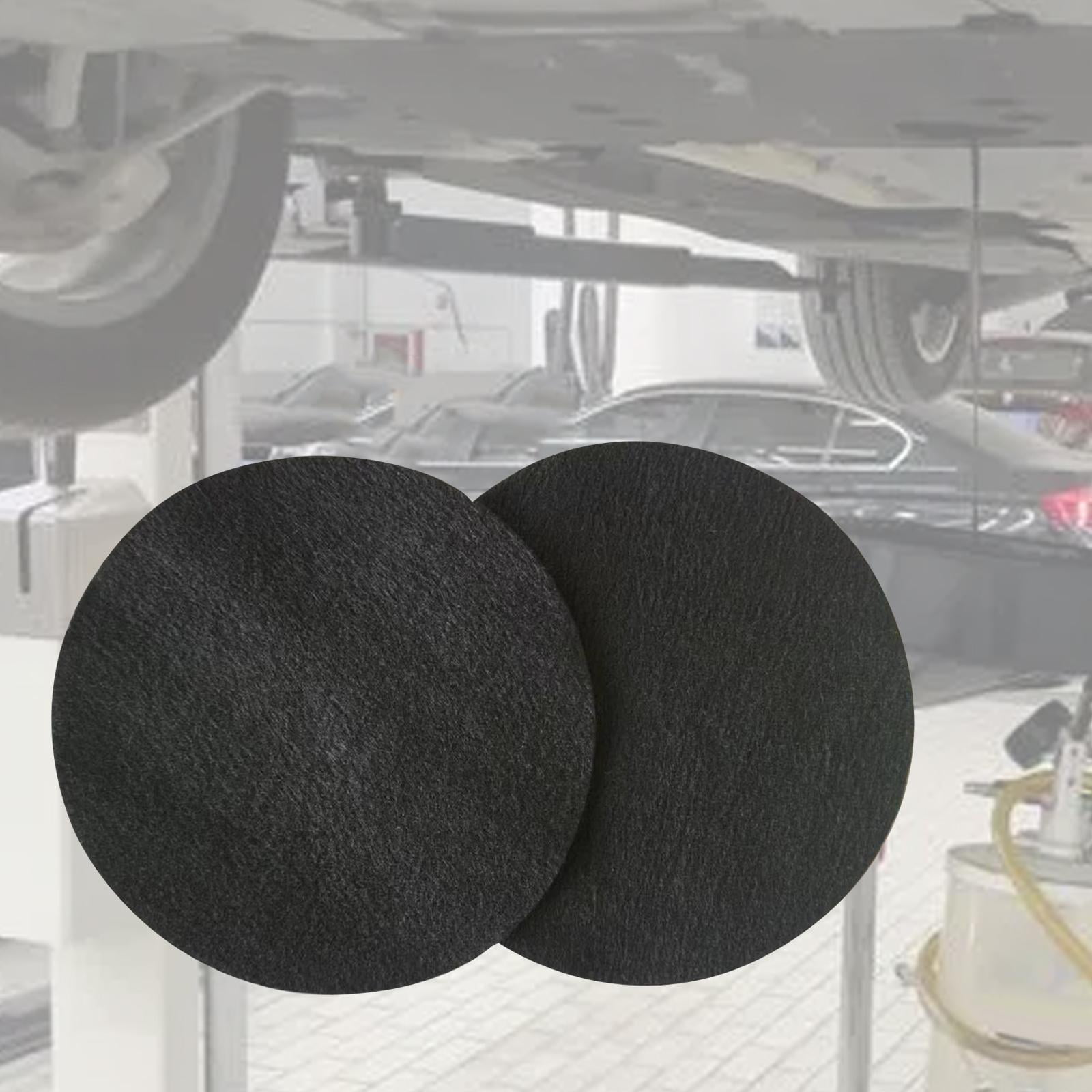 Dickly 2x2 Pieces Oil Drain Splash Pad Car Oil Changing Transmission Drain Pan Mat Round 45cm